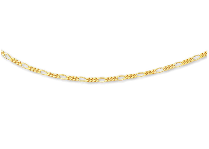 Gold Plated 6 mm Figaro Chain